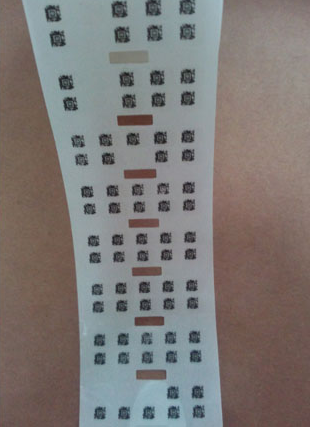 透明PET不干胶条码标签